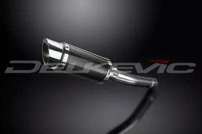 Delkevic 8  Carbon Round Slip On Muffler - Suzuki GSX-R600 2004-2005 Exhaust • $309.99