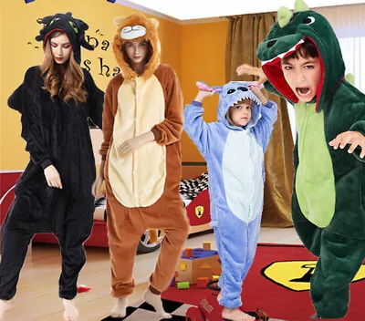 Kigurumi Animal Character Unisex Pyjamas Costume Christmas Family Sleepwear Hot • $40.69