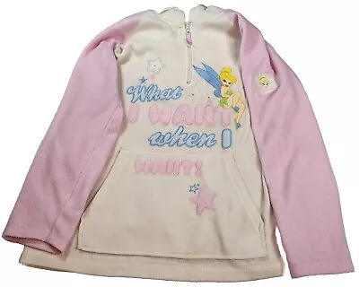 Disney Tink Tinkerbell Hoodie Fleece Jacket Embroidered Junior NO SIZE TAG  • $25