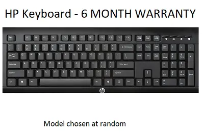 100% Original HP/Del Wired USB Keyboard For Laptop PC Computer Desktop Qwerty UK • £5.95