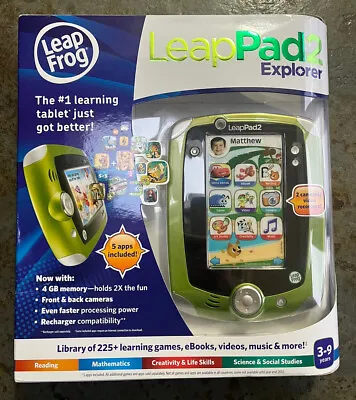 LeapPad2 Explorer Game Learning Tablet ~ Green • £18.50