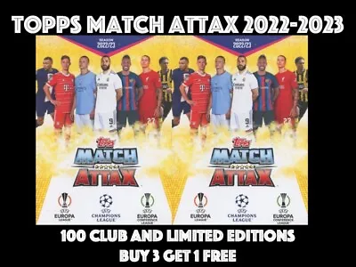 £3.95 • Buy Topps Match Attax 2022-2023 100 Club And Limited Editions