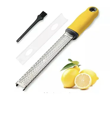 Lemon Zester Citrus Cheese Garlic Grater - Stainless Steel Utility Zester • $9.95