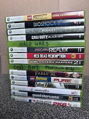 Xbox 360 Games Bundle Lot Of 16 Most With Manuals & All Tested CHEAP • $25