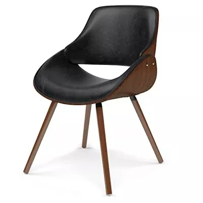 SIMPLIHOME Malden Mid Century Modern Bentwood 18 Inch Distressed Black  • $232.90