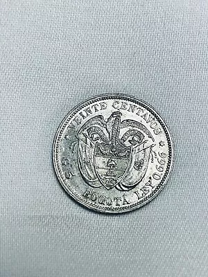 Colombia 1897 Silver 20 Centavos Coin AU+ Details- Great Condition • $30