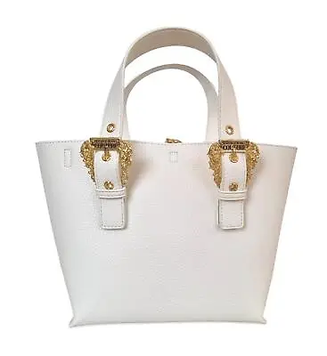 VERSACE JEANS Handbag Plus Shoulder Strap 74VA4BFA ZS413 003 White • $205.13