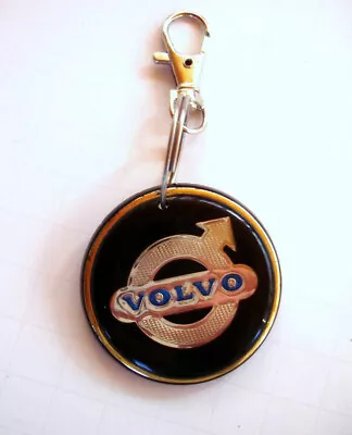 Vintage VOLVO Tag Key Ring Acrylic 1970's Or 1980's  Automobile Memorabilia • $24.75