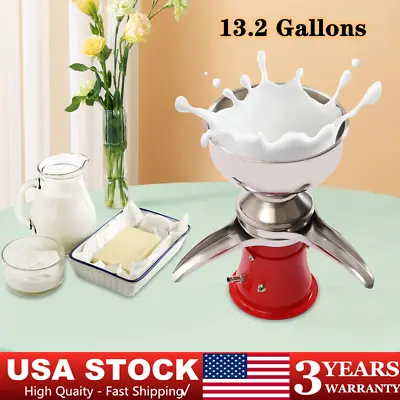 13.2 Gallons/h Electric Milk Cream Centrifugal Separator Milk Skimmer New • $127.30