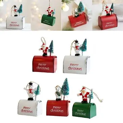 £5.84 • Buy Christmas Snowman Mailbox Artificial IS Wrought Accessories Box For Windows
