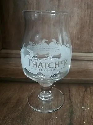 £9.99 • Buy Thatchers ' Apple Goblet '  Half Pint Glass Lovely Engraved Edition