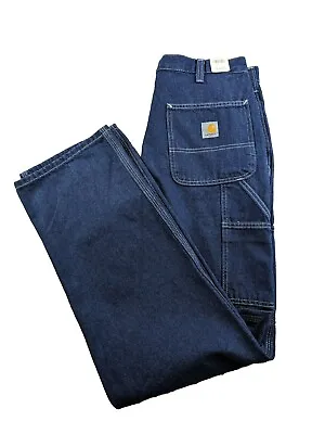 Carhartt Carpenter Jeans Men's Size 32x34 Dungaree Fit Work Pants 382-83 *Read* • $26.87