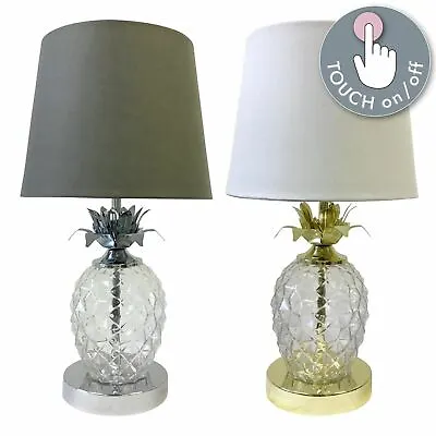 £19.99 • Buy Pineapple Touch Control Table Lamp Modern Bedside Light Stylish Design