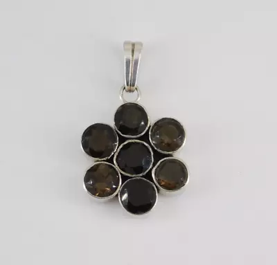 925 Sterling Silver Smokey Quartz Pendant • $17.99