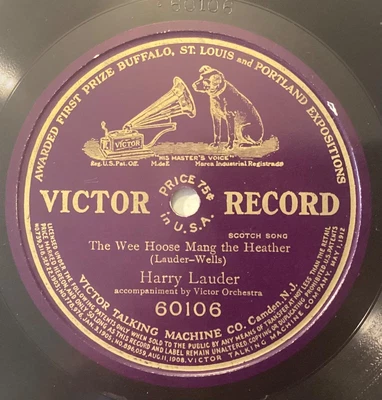 $7.48 • Buy Harry Lauder – 78 Rpm Victor 60106: Wee Hoose Mang The Heather; E Cond