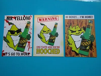 Hoopers HOOCH Alcoholic Lemonade 2004 Boomerang Set Of 3  POSTCARDS  • £3.99