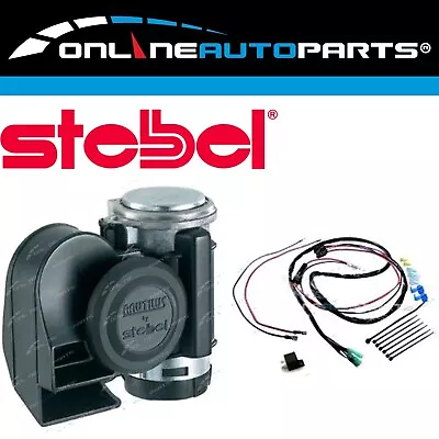 Stebel Nautilus Compact Motor Bike Air Horn Black 139dB 12 Volt With Harness • $44.92