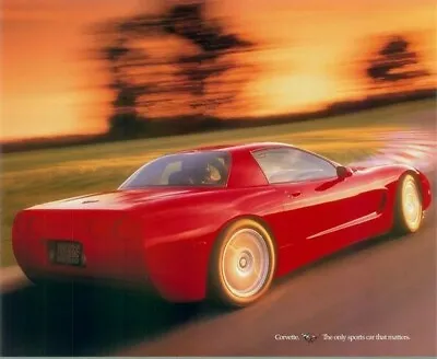 1998 1999 C5 Corvette Dealer Advertising Poster 2 Sided Cut-a-Way Promo Picture • $8.85