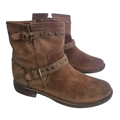 Ugg Fabrizia Studs Chestnut  Suede Boots Size 11 • $45.09