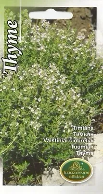 £1.89 • Buy Herb Seeds Thyme Herbal For Kitchen Pot Garden Pictorial Packet UK