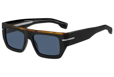 Hugo Boss Sunglasses BOSS 1502/S 062/KU Black Havana Blue Grey Lens Large • $99