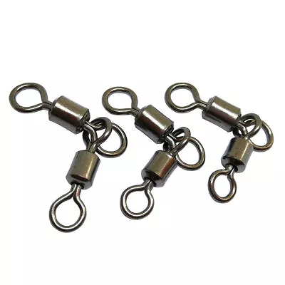 50/100/200 3 Way Fishing Swivel Slid 3-Way T Turn Swivel Typing Double Drop Rigs • $14.19