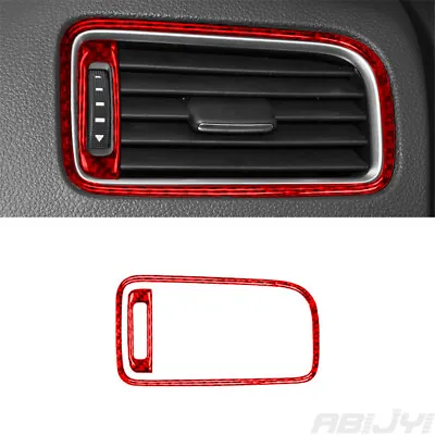 For Volkswagen Jetta Sedan Red Carbon Fiber Passenger Side Air Vent Cover Trim • $10.50