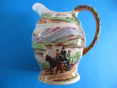 Crown Devon Fieldings Musical Jug Killarney Irish Jaunting Car • $124.99