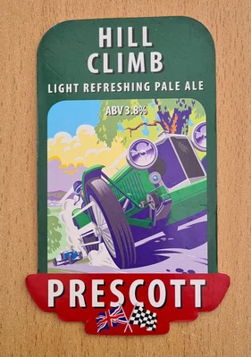 £1.99 • Buy HILL CLIMB By PRESCOTT  ALES,   BEER  PUMP CLIP.