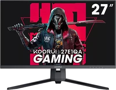 KOORUI 27 Inch QHD Gaming Monitor 144 Hz 1ms DCI-P3 90% Color 27  VA 144Hz  • £207.99