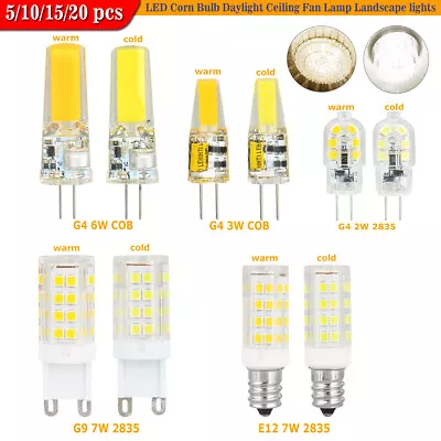 E12 /G4/G9 LED Corn Bulb 3W 5W 6W 7W Daylight Ceiling Fan Lamp Landscape Lights • $39.99