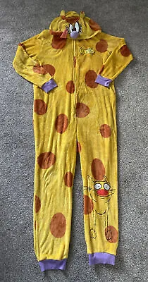 £29.99 • Buy Unisex Nickelodeon Catdog One Piece Jumpsuit Pyjamas Hooded Size XL 90s Retro
