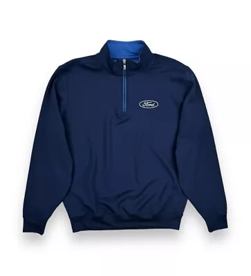 F&G TECH 1/4 Zip Performance Stretch Golf Pullover Mens Large • Ford Motor • NEW • $45