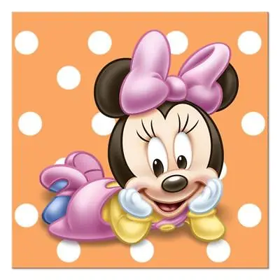 Minnie Mouse 1st Birthday Party Dessert Beverage Napkins 16 Per Package New • $3.75