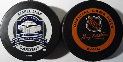 Maple  Leaf  Gardens  Official  Game  Puck  1931-1999  Memories And  Dreams • $24.99