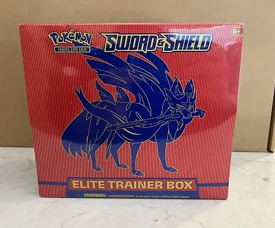 $64.88 • Buy Pokémon Zamazenta Zacian Sword And Shield ETB Elite Trainer Box NEW & SEALED!
