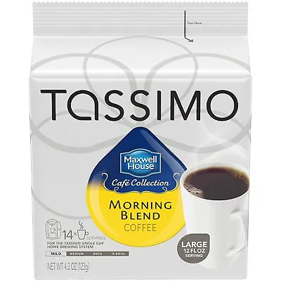 Maxwell House Morning Blend Coffee Mild Roast T-Discs For Tassimo Brewing M... • $73.89