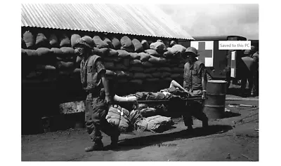 Vietnam War Injured Marine PHOTO Aid Station Khe Sanh 68 • $4.28