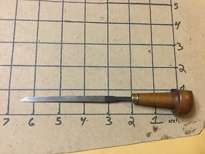 Vintage Engraving Tool: VAUTIER Marked # 50 W Wooden Handle Carved F • $27.92