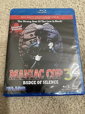 Maniac Cop 3: Badge Of Silence Blu Ray DVD Sealed New Robert Forster Larry Cohen • $19.99