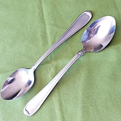 MSE Martha Stewart 2 Soup Spoons MFS16 ? Pattern China 7.75  Satin Handle • $10.99