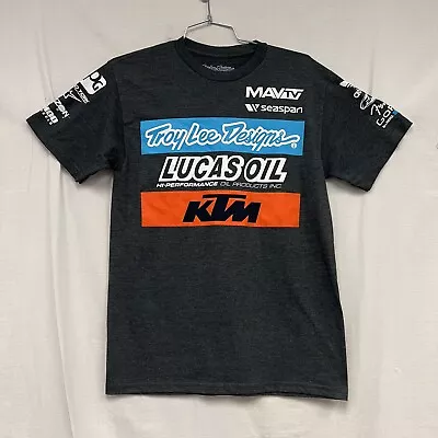 Troy Lee Designs TLD Men's KTM Team Short Sleeve Tee T-Shirt Gray Small New • $20.80