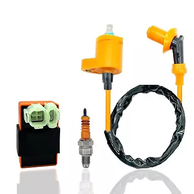 GY6 50cc 125cc 150cc SCOOTER MOPED RACING AC CDI BOX IGNITION COIL SPARK PLUG • $15.95