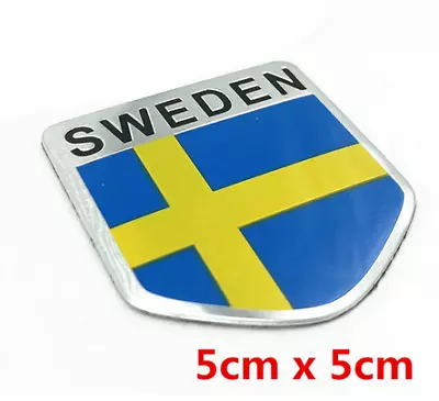 For VOLVO Car Body Rear Window Bumper Door Emblem Sticker Badge Swedish Flag • $20.99