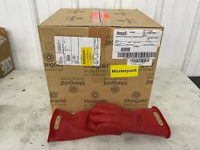 Ansell Marigold - CLASS 00 R 11 - Electrical Insulating Red Gloves ( 10 Pair) • $150