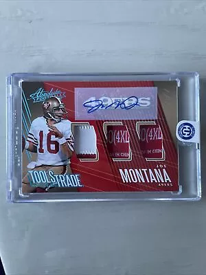 2018 Absolute Joe Montana “tools Of The Trade” One Of One 1/1 AUTO Materials. • $175.99