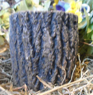 Latex Log Pedestal Mold Concrete Plaster Tree Bark Cast 100's  4  H X 3.75 W • $59.95