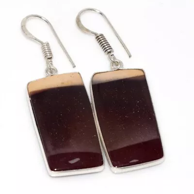 925 Silver Plated-Mookaite Ethnic Gemstone Handmade Earrings Jewelry 2  JW • $2.99