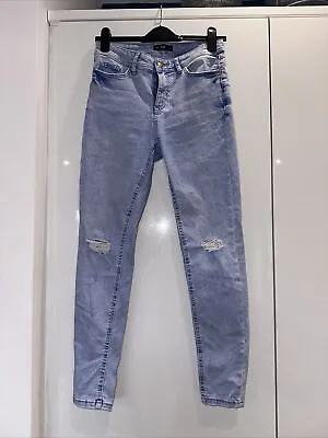 F&F Acid Wash Ripped Skinny Jeans Size 8 • £4.99