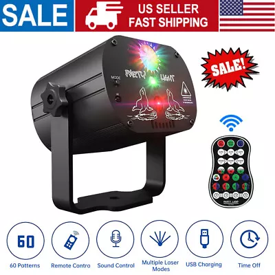 Mini Laser Projector Stage Lights LED RGB Lighting Xmas Party KTV DJ Disco Light • $30.39